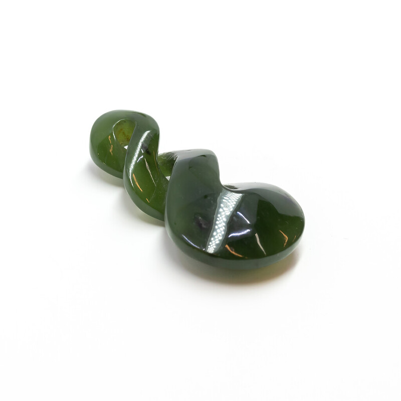 Greenstone Patu Carved Nephrite Pendant #61408