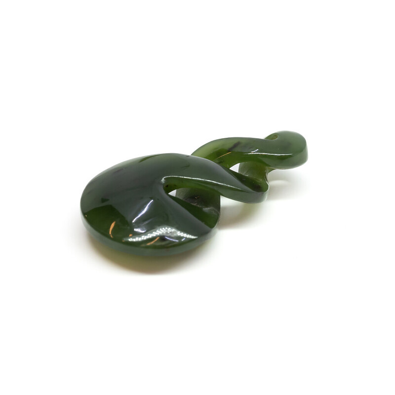 Greenstone Patu Carved Nephrite Pendant #61408