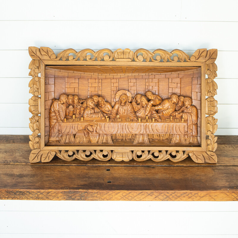 The Last Supper Wood Carving Wall Art #61409