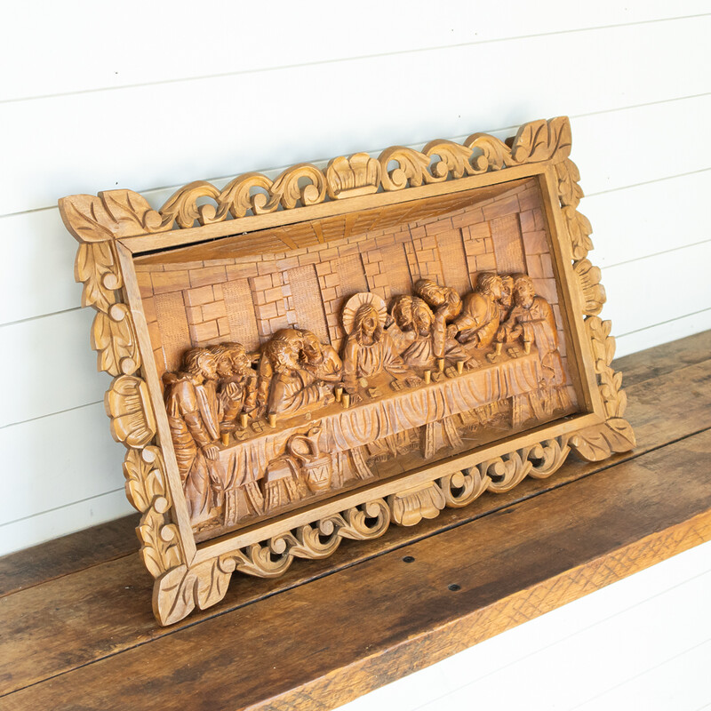 The Last Supper Wood Carving Wall Art #61409