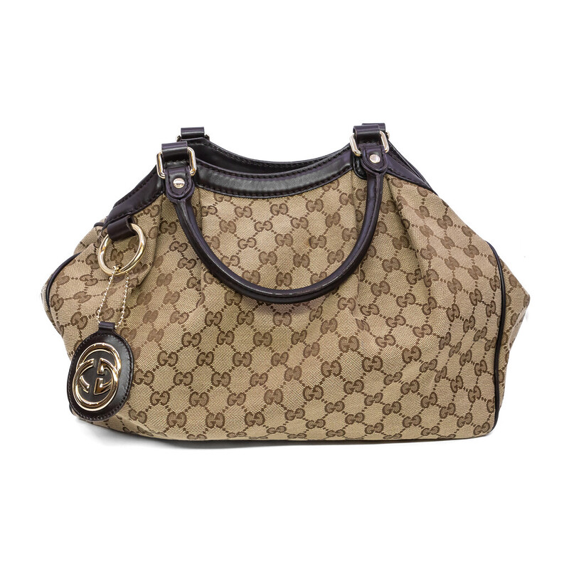 Gucci GG Canvas Sukey Tote 211944 + Dust Bag & COA #62110