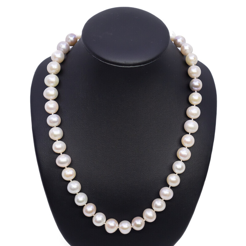 14ct Yellow Gold Cultured Freshwater Pearl Necklace 46cm #4368-1
