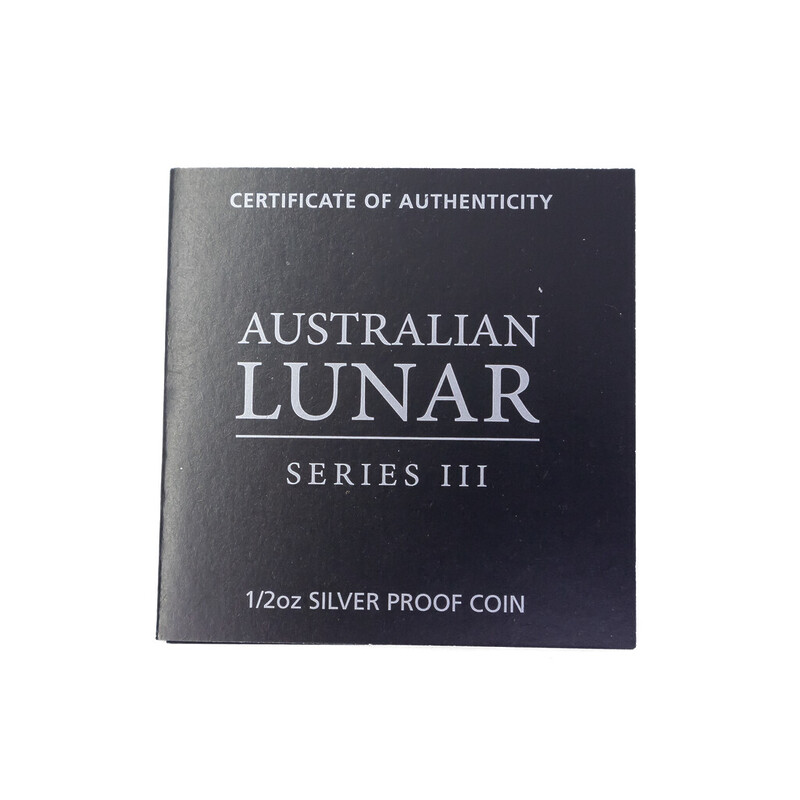Perth Mint 1/2oz Silver Australian Lunar 2023 Year of The Rabbit Coin #61909