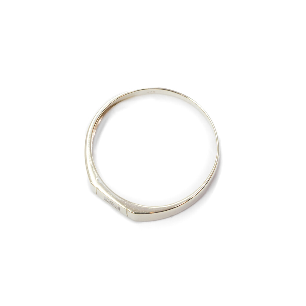9ct Yellow Gold Men's Diamond Ring Size V 1/2 #58671 9ct Yellow Gold Men's Diamond Ring Size V 1/2 #58671 - Image 4