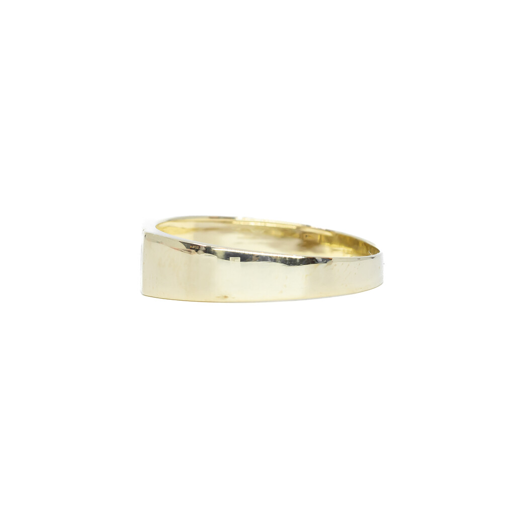 9ct Yellow Gold Men's Diamond Ring Size V 1/2 #58671 9ct Yellow Gold Men's Diamond Ring Size V 1/2 #58671 - Image 5