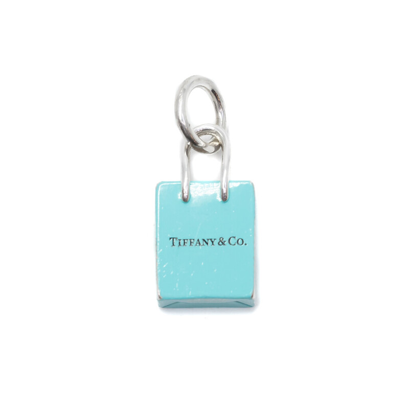 Tiffany & Co 925 Shopping Bag Sterling Silver Charm RRP $630 #61786