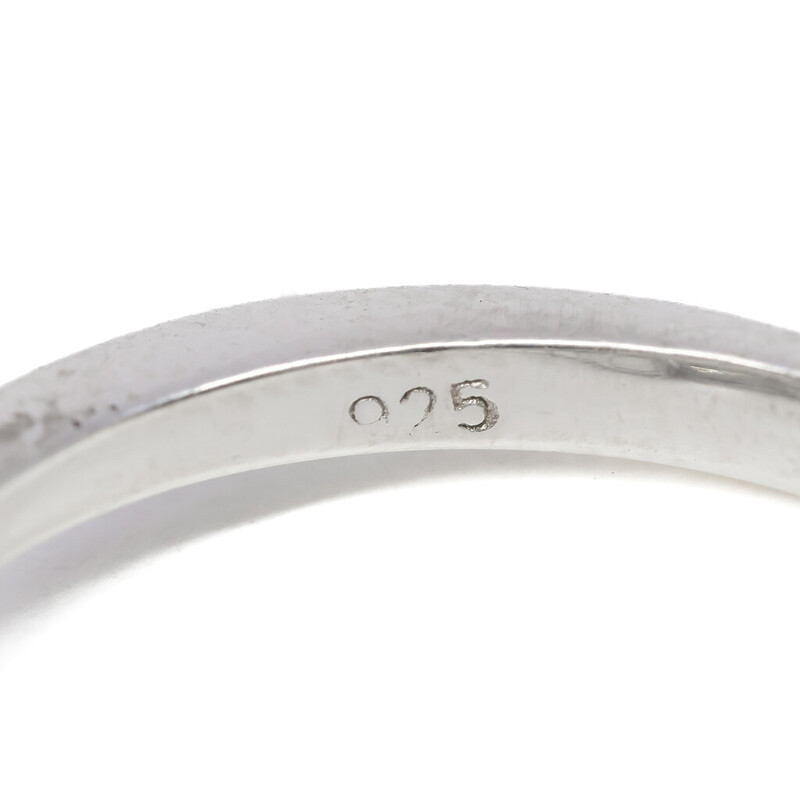 Sterling Silver Trilogy CZ Ring Size O 1/2 #61825