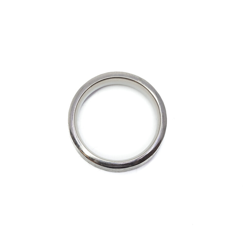 Textured Men's Titanium Band Ring Size Q #62166