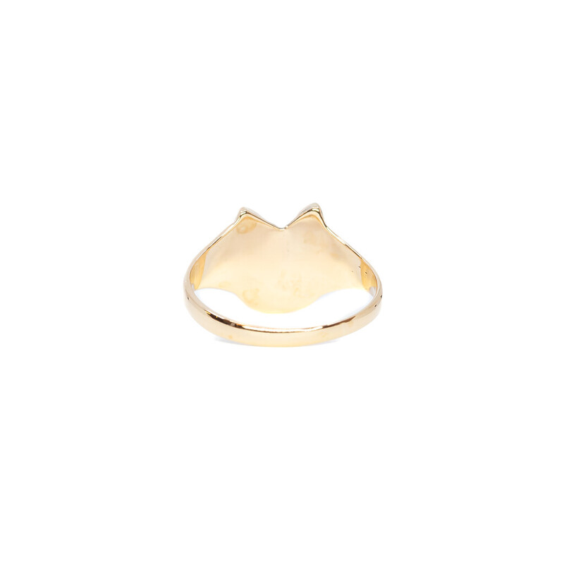 9ct Yellow Gold Horseshoe Ring Size M #62101