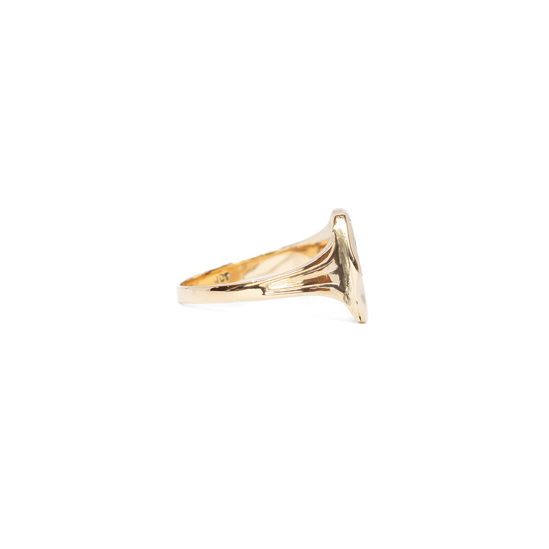 9ct Yellow Gold Horseshoe Ring Size M #62101