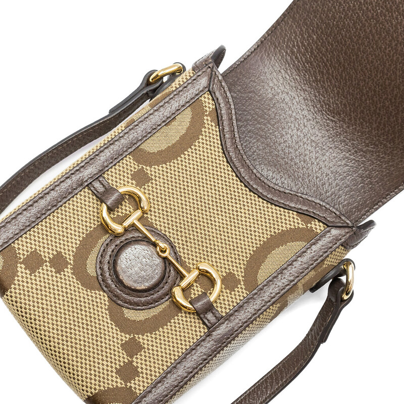 Gucci Horsebit 1955 Mini Bag Monogram Canvas #61656