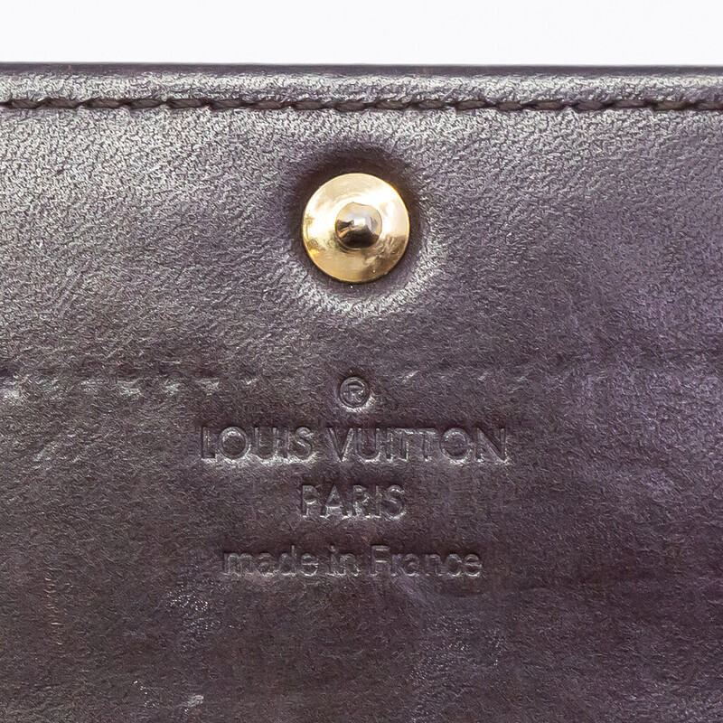 Louis Vuitton Portefeuille Sarah Wallet Vernis Purple M93524 #62116