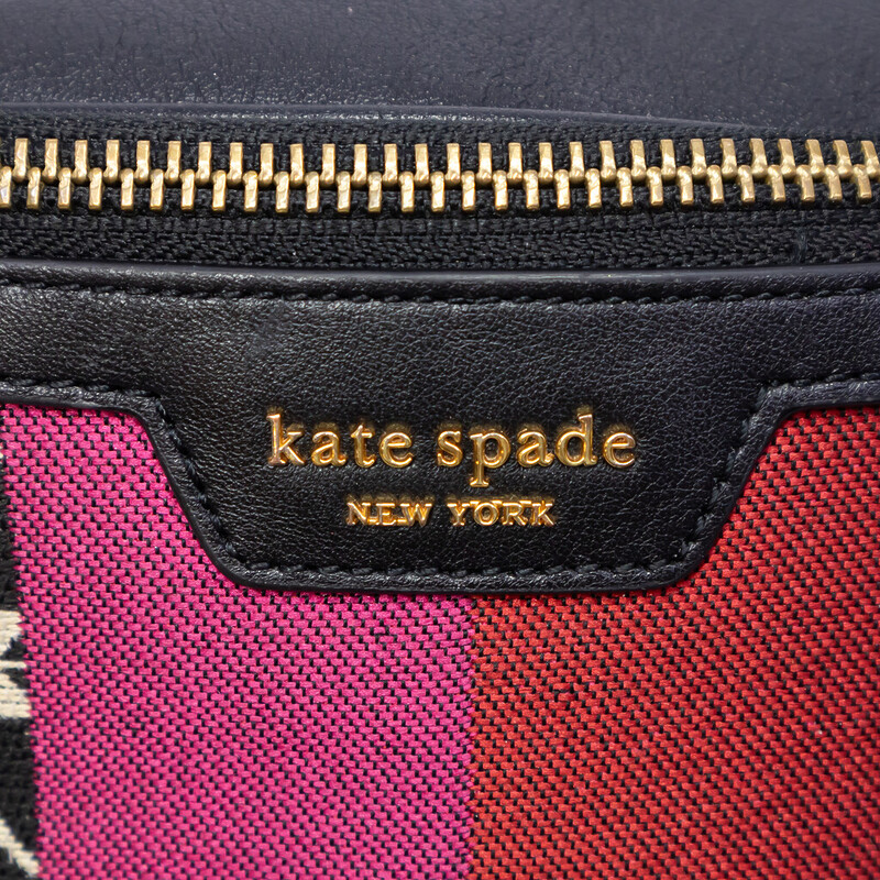Kate Spade Jacquard Stripe Flower Medium Belt Bag / Bumbag #62038