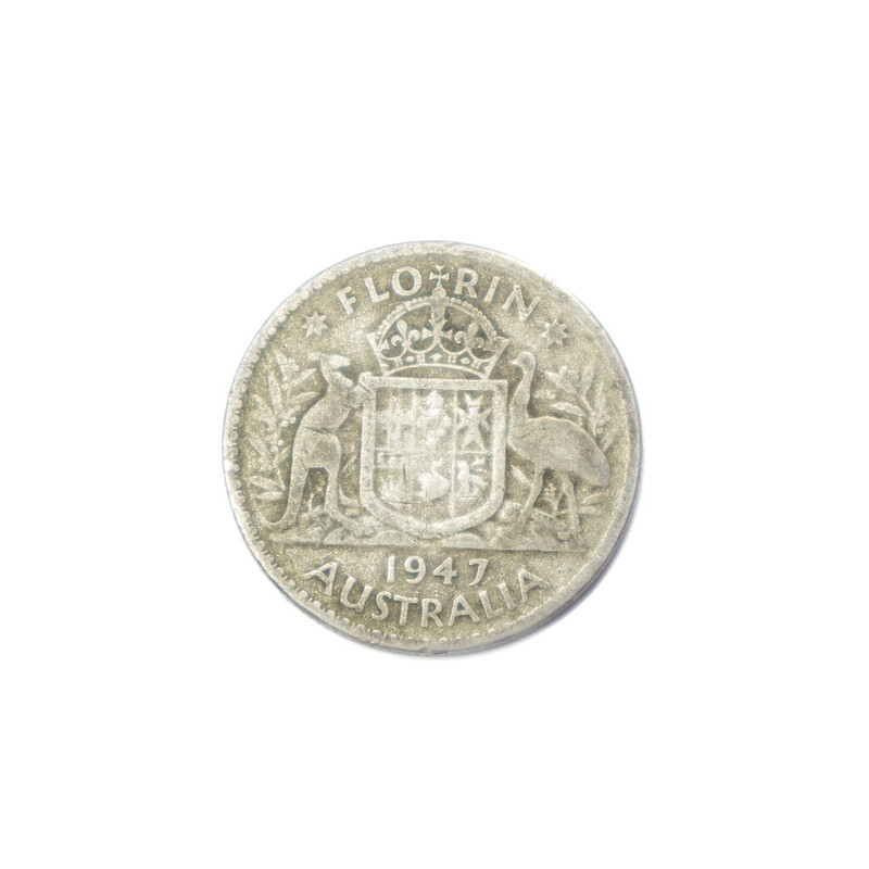 4x Silver Australian Post War Florin Coin Bundle #60746-3