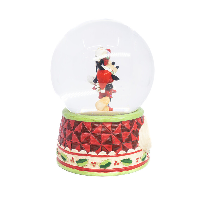 Disney Traditions Mickey & Minnie Under the Mistletoe Waterball Snowglobe 4060275 #61784