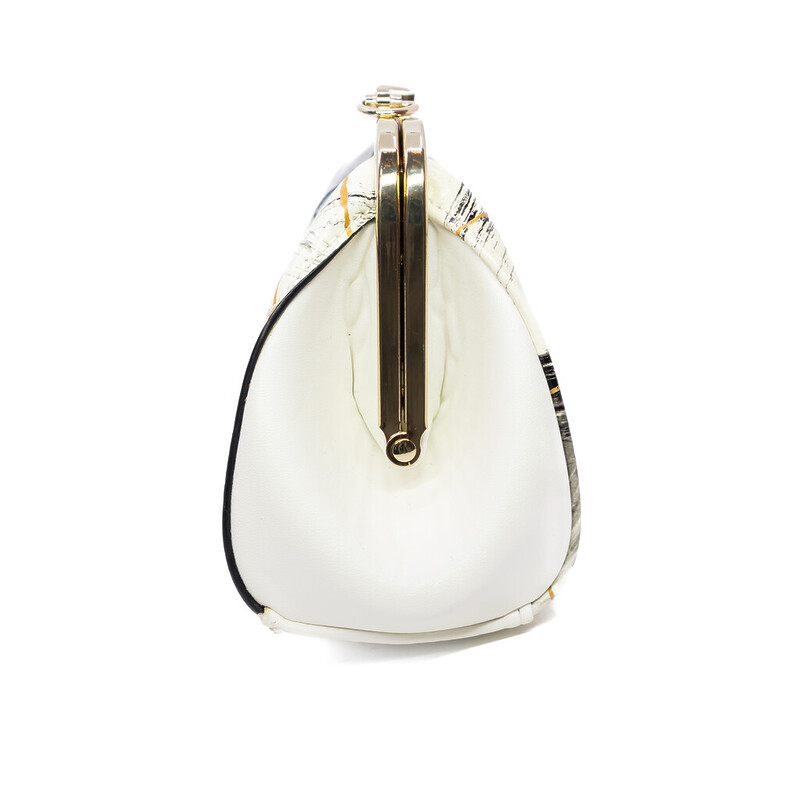 Vera May White Clip Handbag #62269