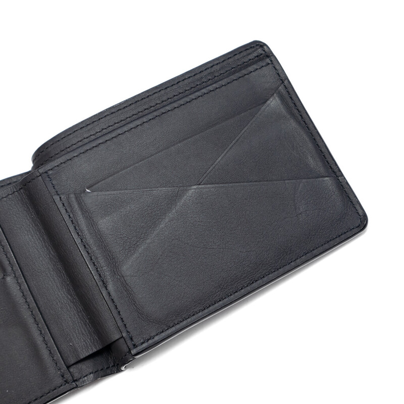 Louis Vuitton Black Monogram Shadow Leather Wallet M62901 + COA #61216