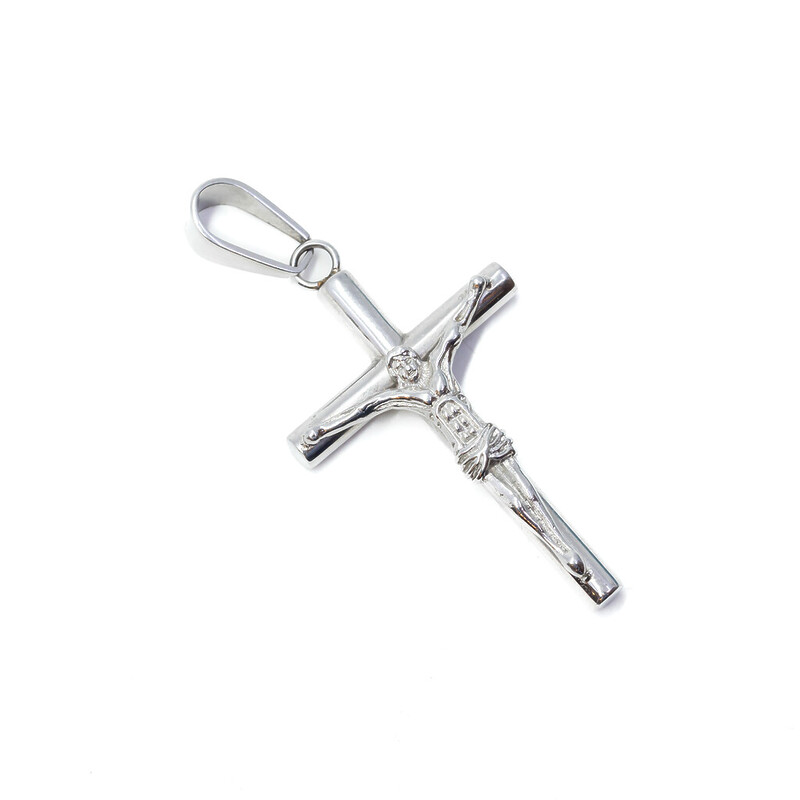 Chisel Stainless Steel Cross Crucifix #61840