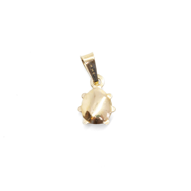 18ct Yellow Gold Lady Bug Charm Pendant #61963