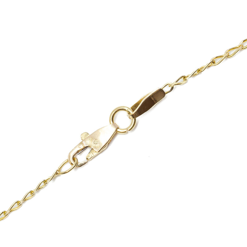 18ct Yellow Gold Fine Curb Link Chain Necklace 50cm #61957