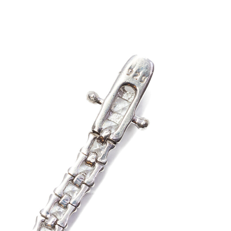 Sterling Silver CZ Tennis Bracelet 19cm #61838