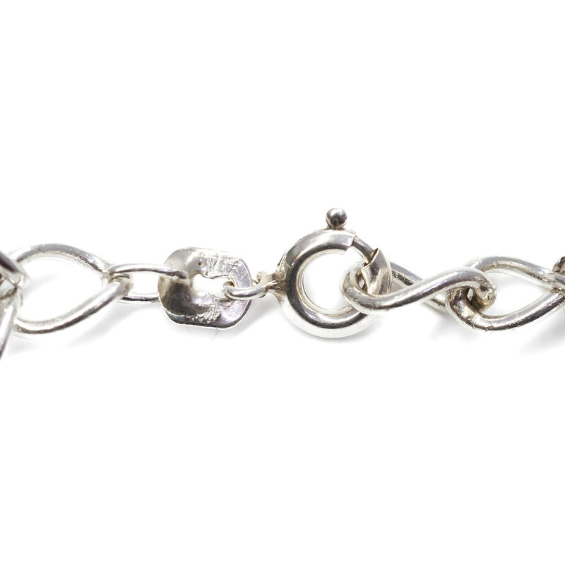 Silver Charm Bracelet with Unique Charms 17cm #61691