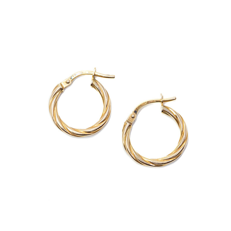 9ct Yellow Gold Small Hoop Earrings #61991