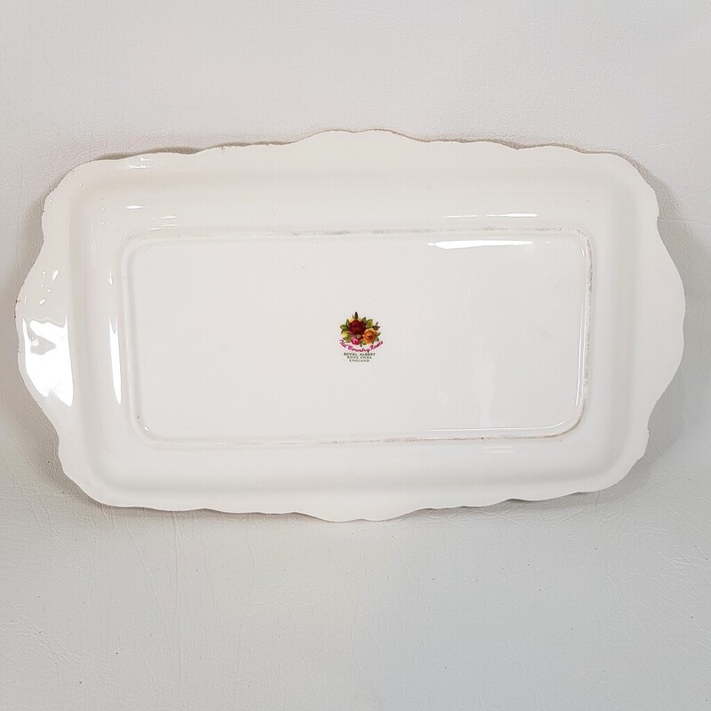 Royal Albert Old Country Roses Rectangle Sandwich Tray Plate 30cm Made in England #60995-3