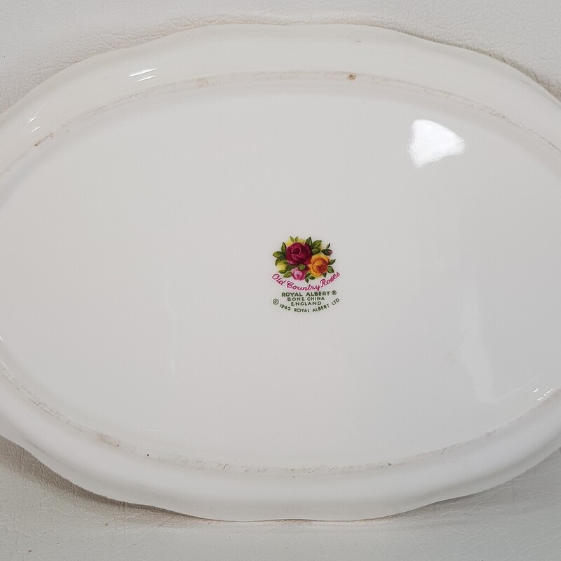Royal Albert Old Country Roses Oval Serving Tray Plate 25x15cm Made in England #60995-2