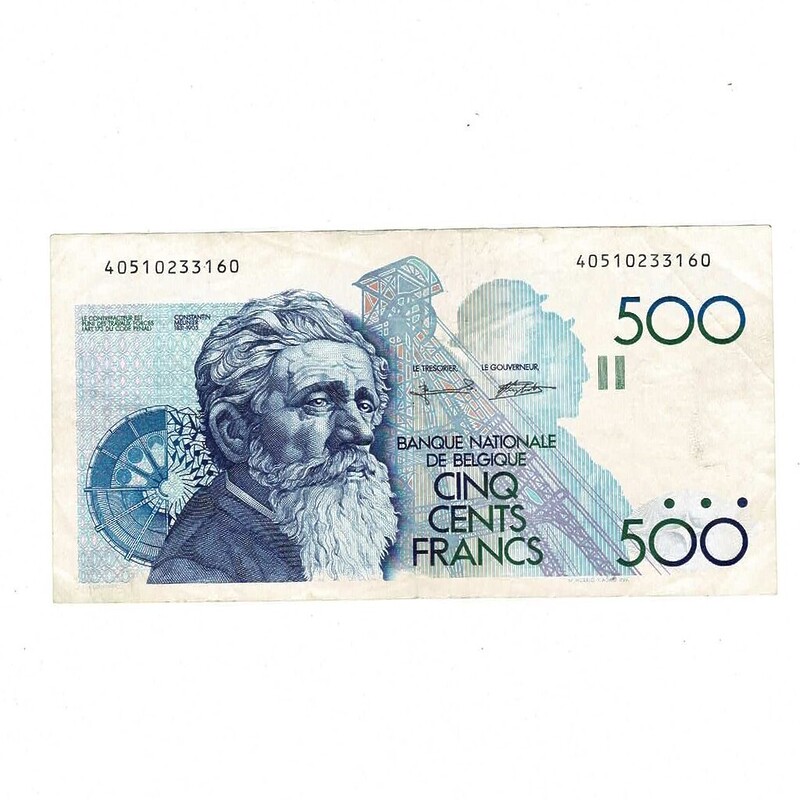Belgium 500 Francs Banknote Excellent Condition / Crisp 1982-1988 #59269-22