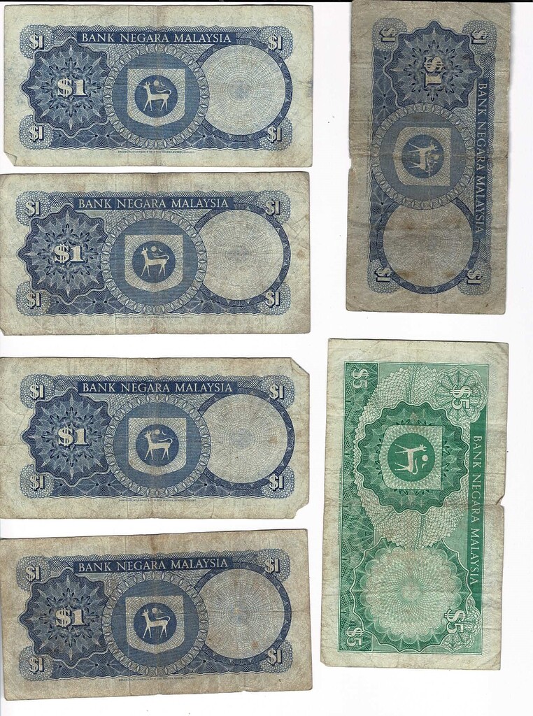 12 X Malaysia Ringgit Banknote Collection Lot #59269-23