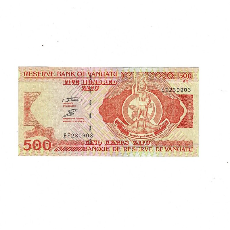 Vanuatu 500 Vatu Bank Note in Excellent Crisp Condition #59269-35