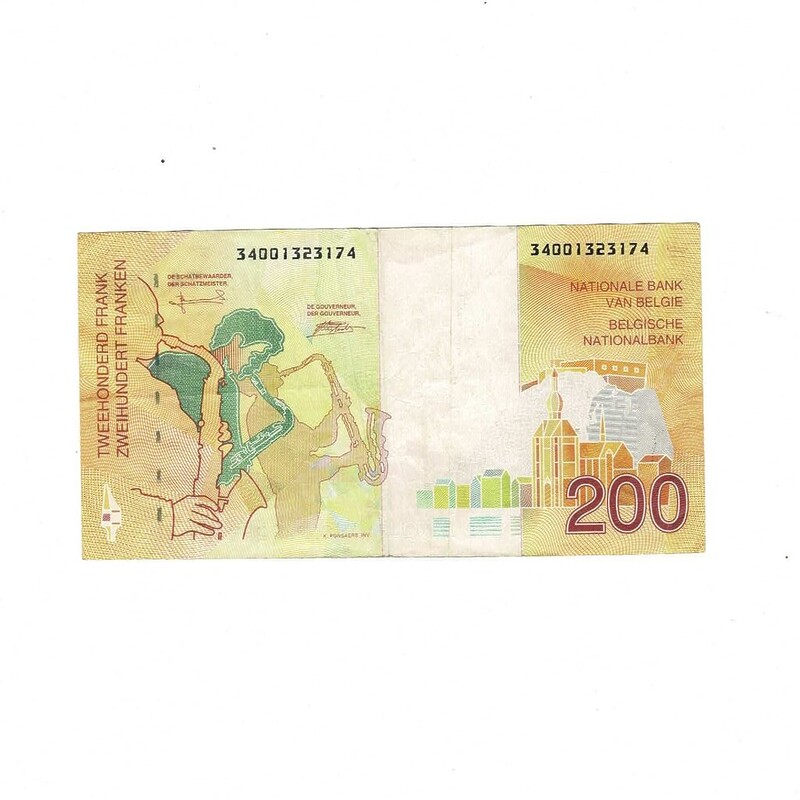Belgium C.1995 200 Francs Banknote #59269-37