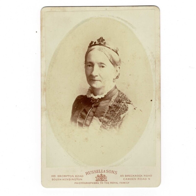 2 X Antique Cabinet Card Photographs L Ate1800 S (possibly a Noble Wearing a Coronet) #62679