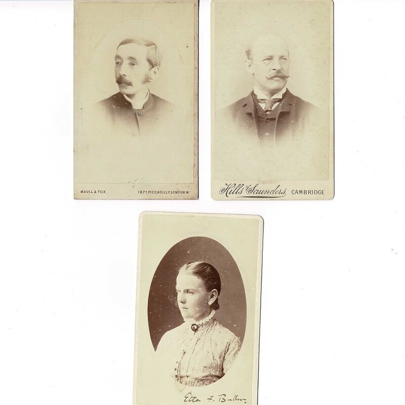 Late 1800's Antique Cartes De Visite Portrait Photographs x 15 #62565-3