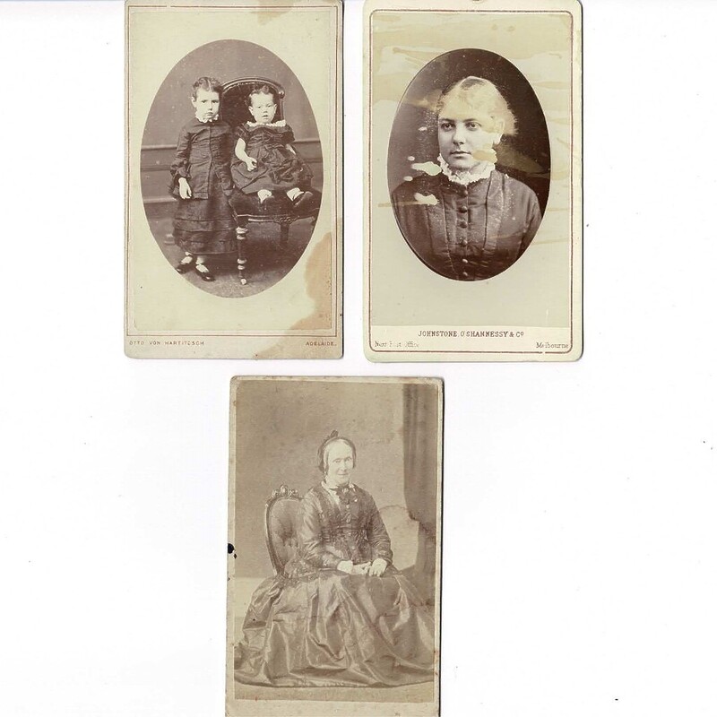 Late 1800's Antique Cartes De Visite Portrait Photographs x 15 #62565