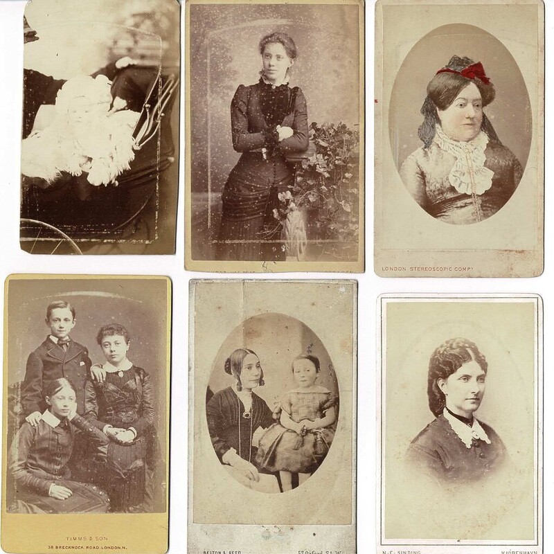 Late 1800’S Antique Cartes De Visite Portrait Photographs x 16 #62565-7