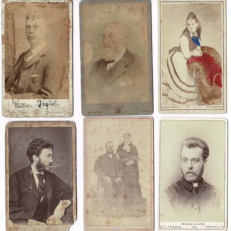 Late 1800’S Antique Cartes De Visite Portrait Photographs x 14 #62565-8