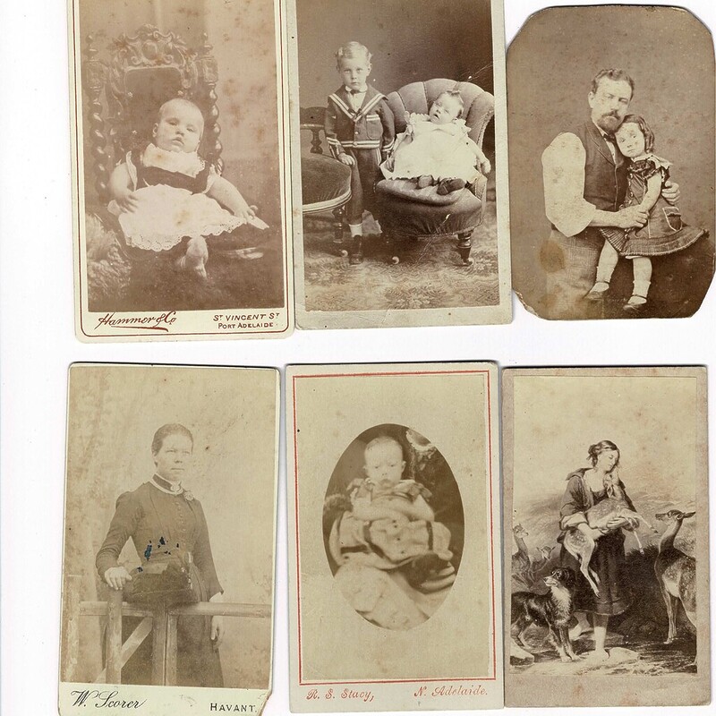 Late 1800's Antique Cartes De Visite Portrait Photographs x 15 #62565-1