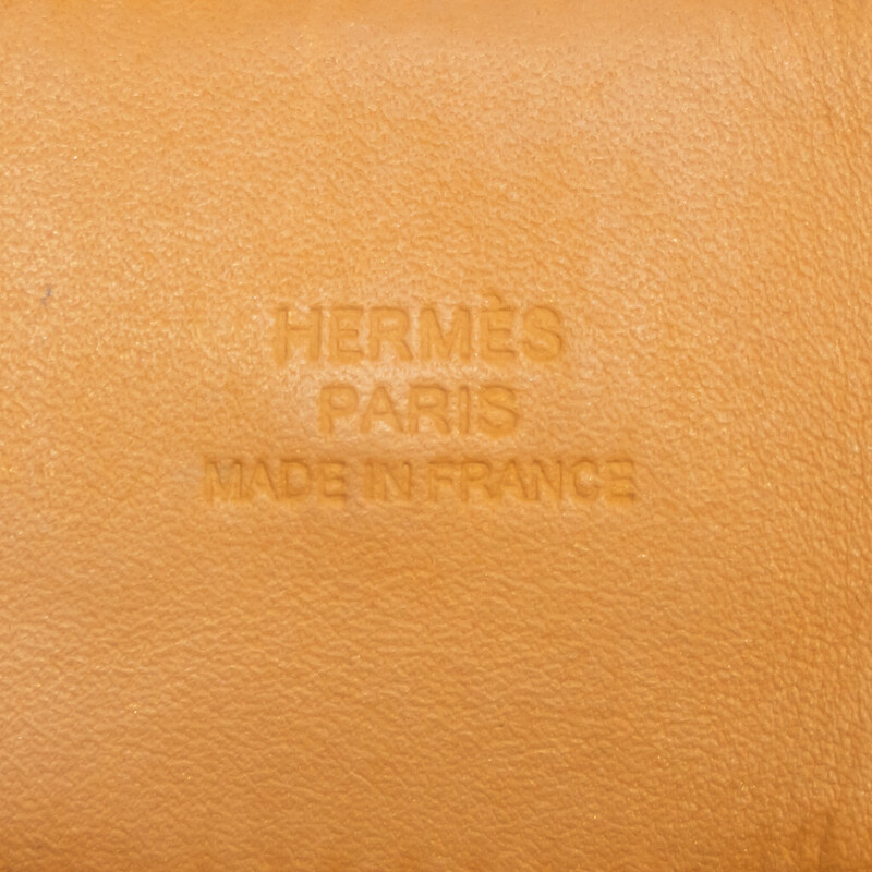 Hermes Collier De Chien White Leather Cuff Bangle #60790
