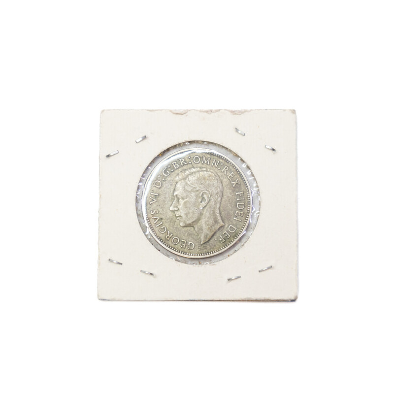 Australian Florin 1951 50% Silver Coin #57206