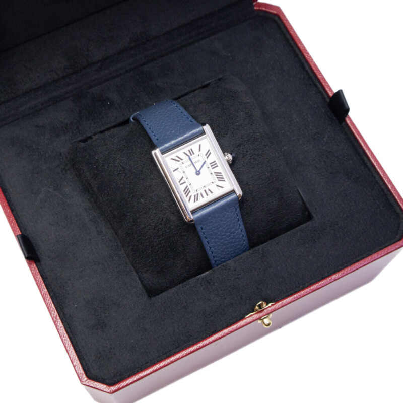 Cartier Tank Must 4323 Large Model Watch + Box/Papers/Receipt/Spare Band RRP $5600 #62534