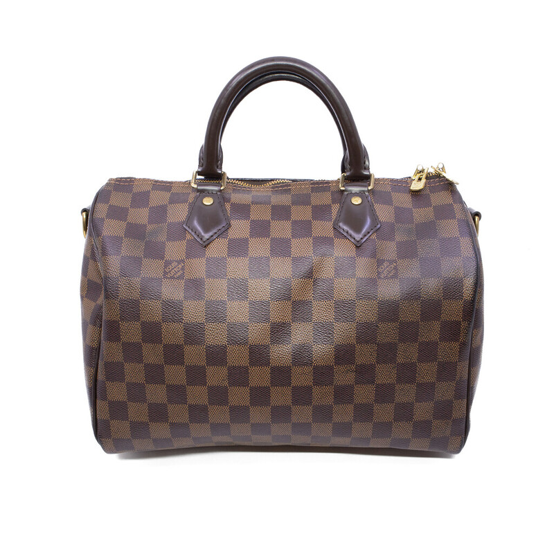 Louis Vuitton Speedy Bandouliere 30 Damier Ebene Canvas Bag #62113