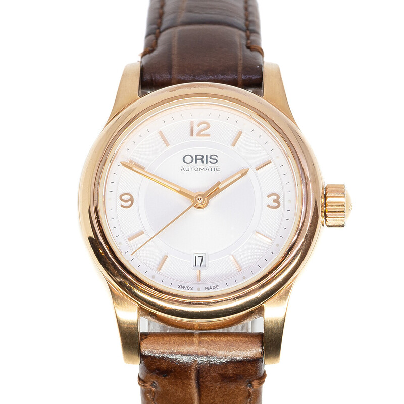 Oris Classic Date Ladies Automatic Watch 7650-48 + Box / Booklet / Card #62223