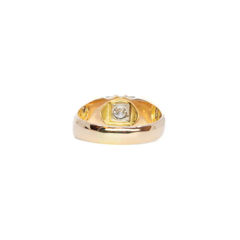 18ct Rose Gold 0.45ct Diamond Men's Ring Size Z Val $6700 #60508