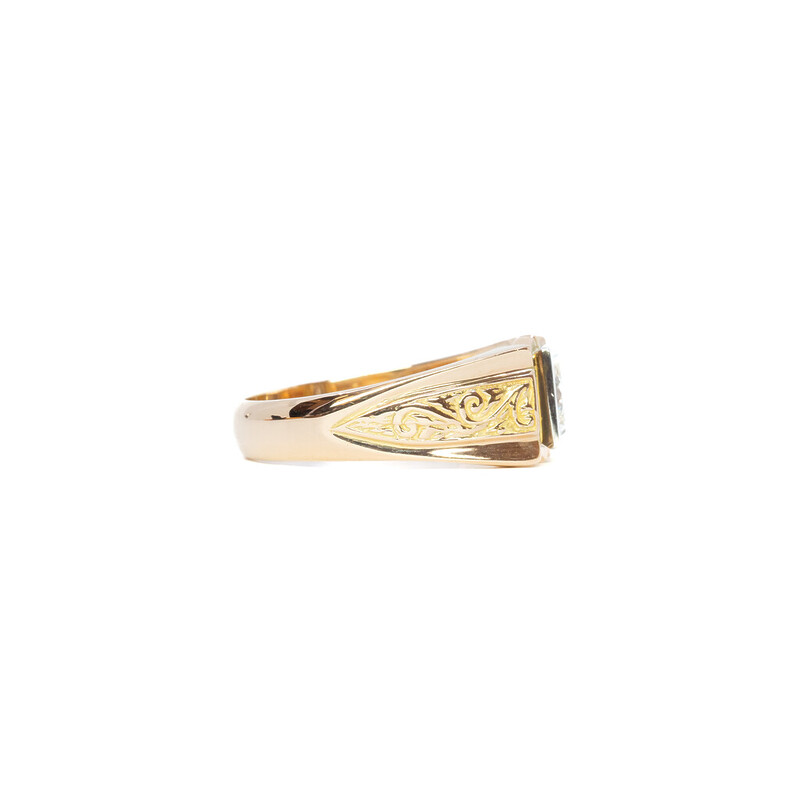 18ct Rose Gold 0.45ct Diamond Men's Ring Size Z Val $6700 #60508