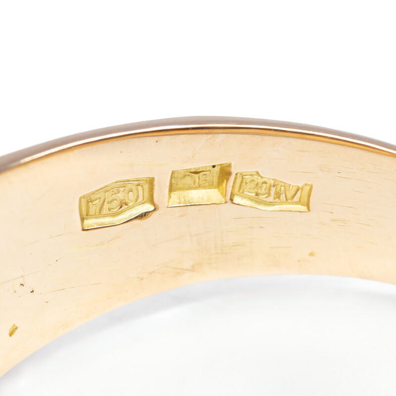 18ct Rose Gold 0.45ct Diamond Men's Ring Size Z Val $6700 #60508