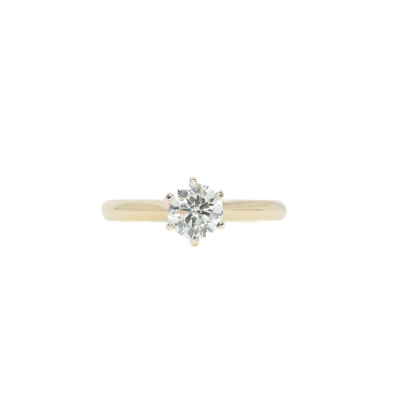 18ct Yellow Gold 0.50ct Diamond Solitaire Ring Size I 1/2 (i) Val $4400 #60961