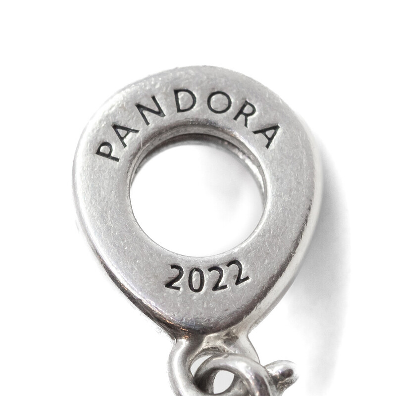Pandora Two Tone Pandora Club 2022 Ladybird & Heart Dangle Charm #60632-20