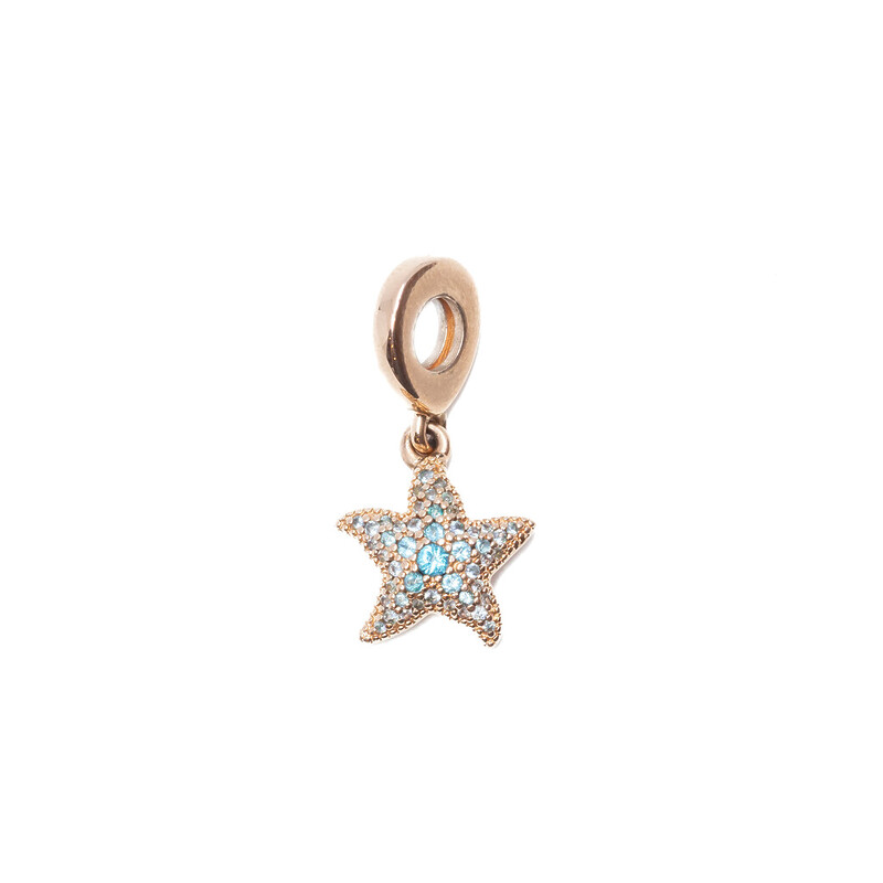 Pandora Rose Sparkling Starfish Dangle Charm #60632-6